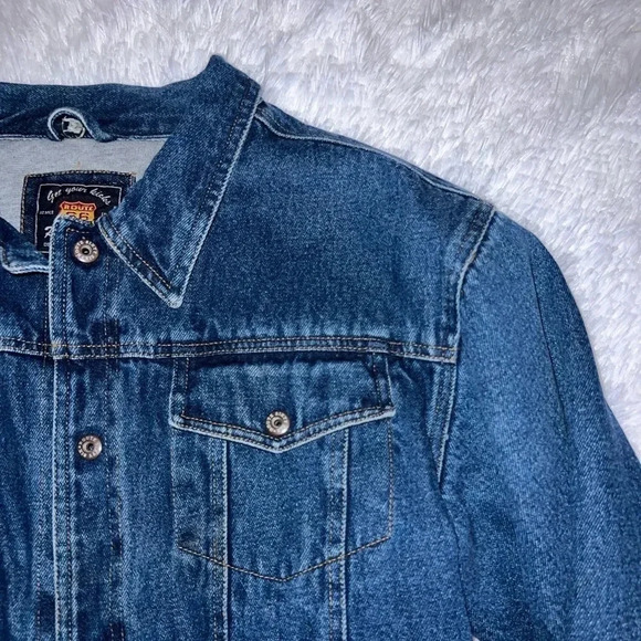 Route 66 Jackets & Blazers - Vintage Route 66 Jean Jacket with Sweatshirt Lined Interior Oversized 18 / XL